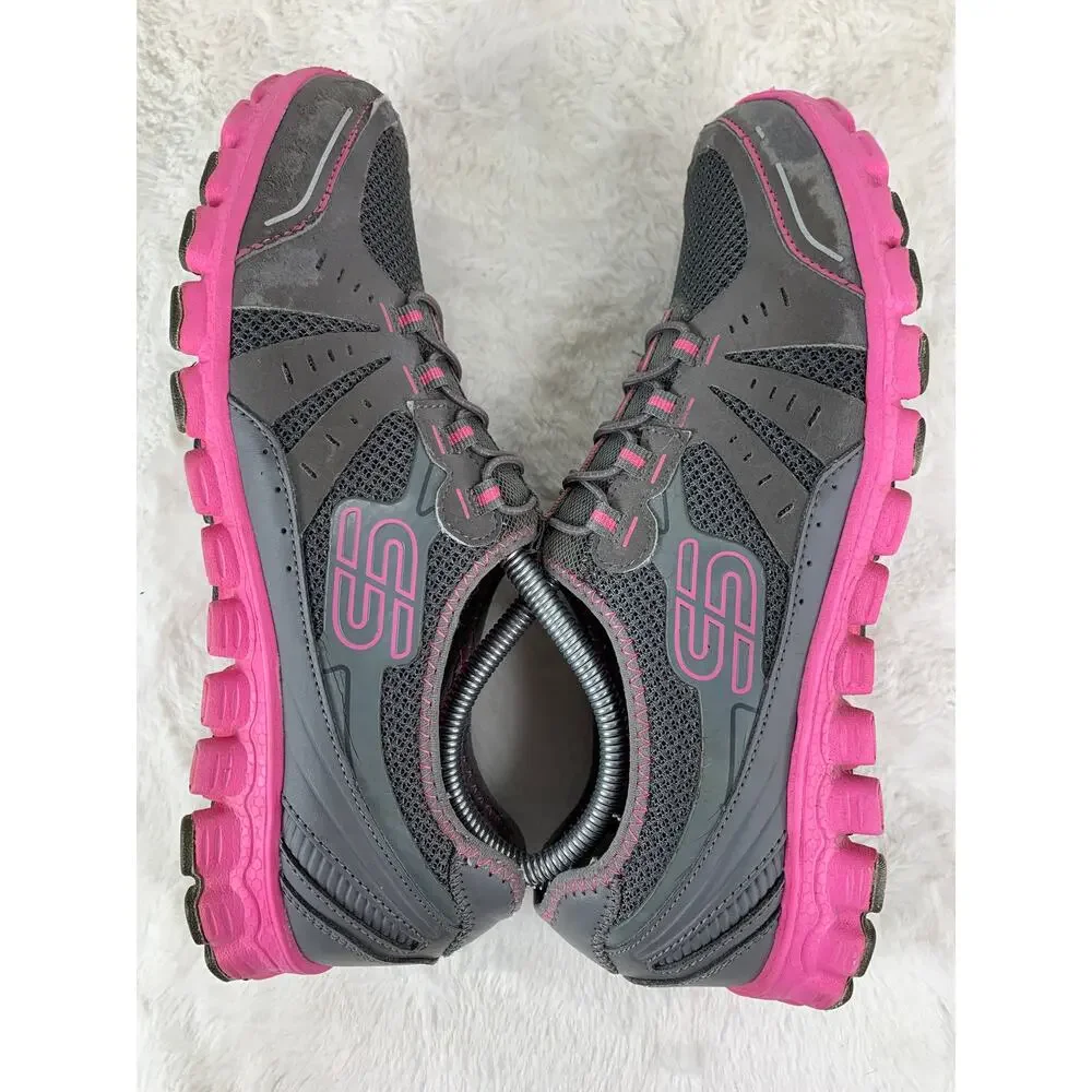 Skechers Flex Women's Slip-On Sneakers Gray/Pink Size 9 22142